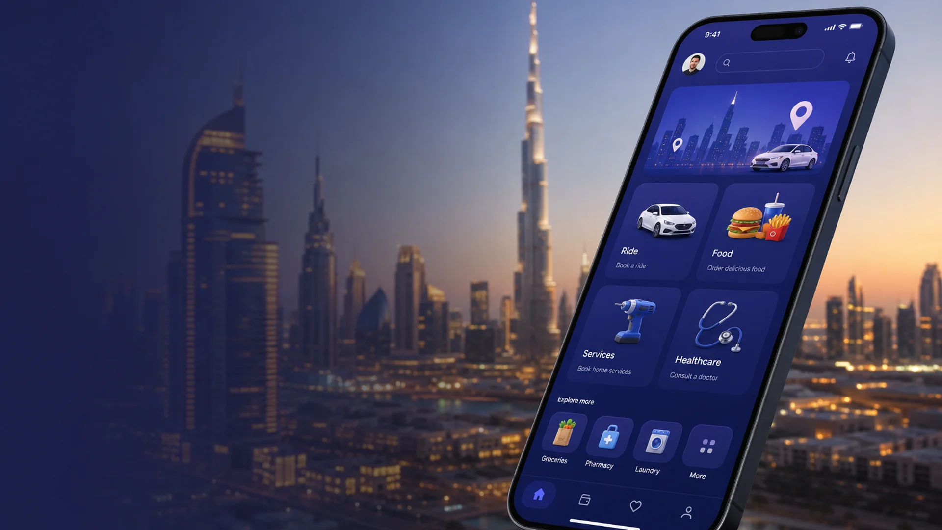 On demand app development company in Dubai UAE building marketplace and service delivery platforms