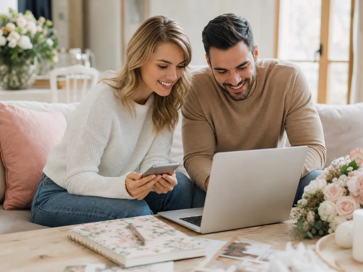 Wedding planner app for couples managing tasks vendors budgets and collaboration